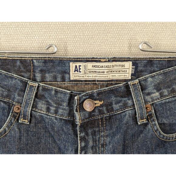 American Eagle Outfitters Blue Jeans Size 8 Boot Cut -1223G15 - Picture 2 of 9